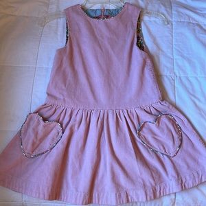 Mini Boden 6-7 years Heart Pocket Dress